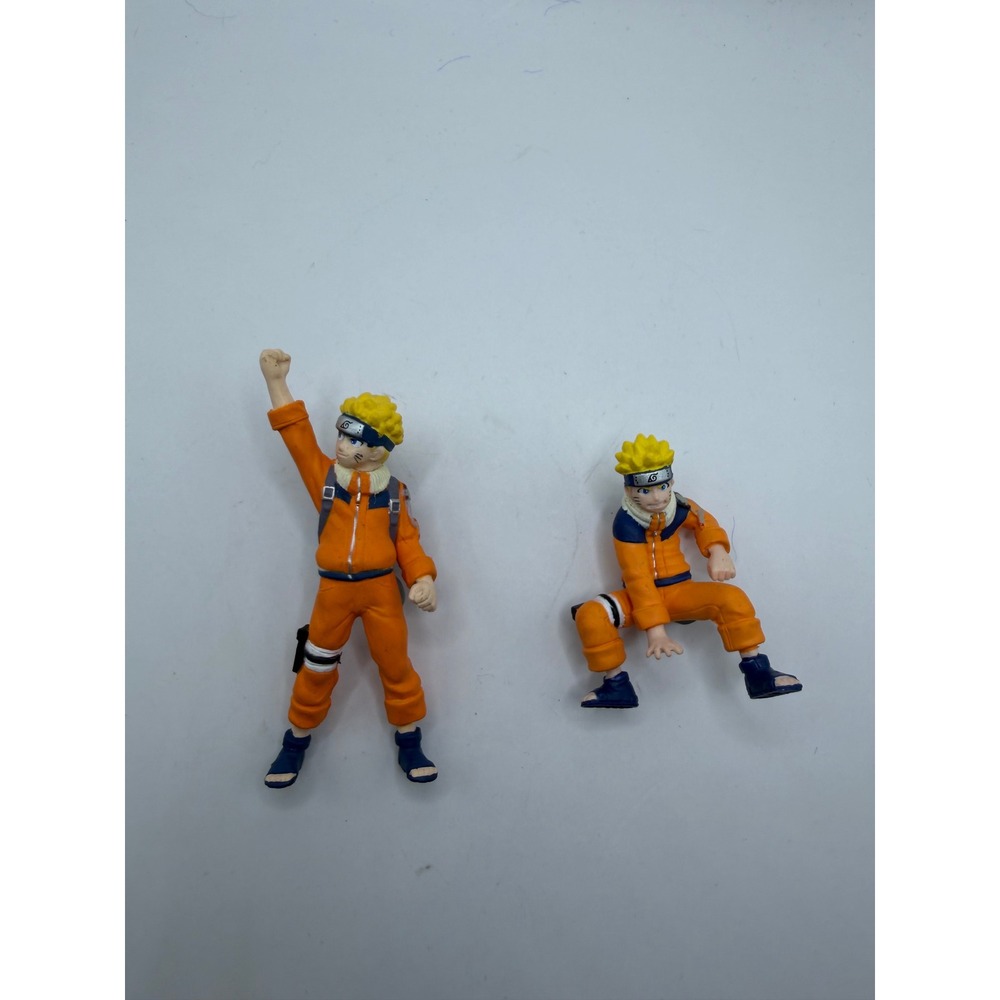 Naruto Uzumaki Action Figure 2 Pack Orange Jumpsuit Anime Collectible Figures